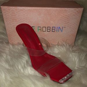 NEW RED ELEGANCE STILETTO HIGH HEEL